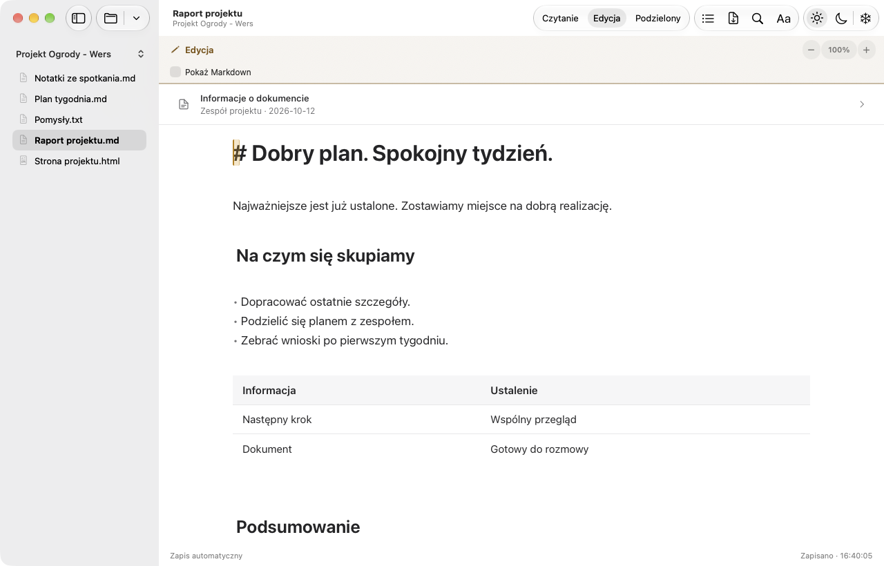 Wers 2.0: wizualna edycja tego samego raportu